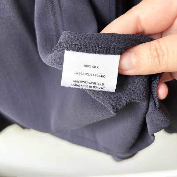 Eileen Fisher silk drape shawl collar blazer - Picture 9 of 10